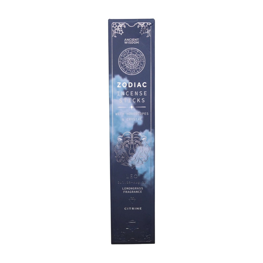 Lemongrass Zodiac Gemstone Crystal Incense - LeoZodiac Crystal Scents IncenseHeart Notes