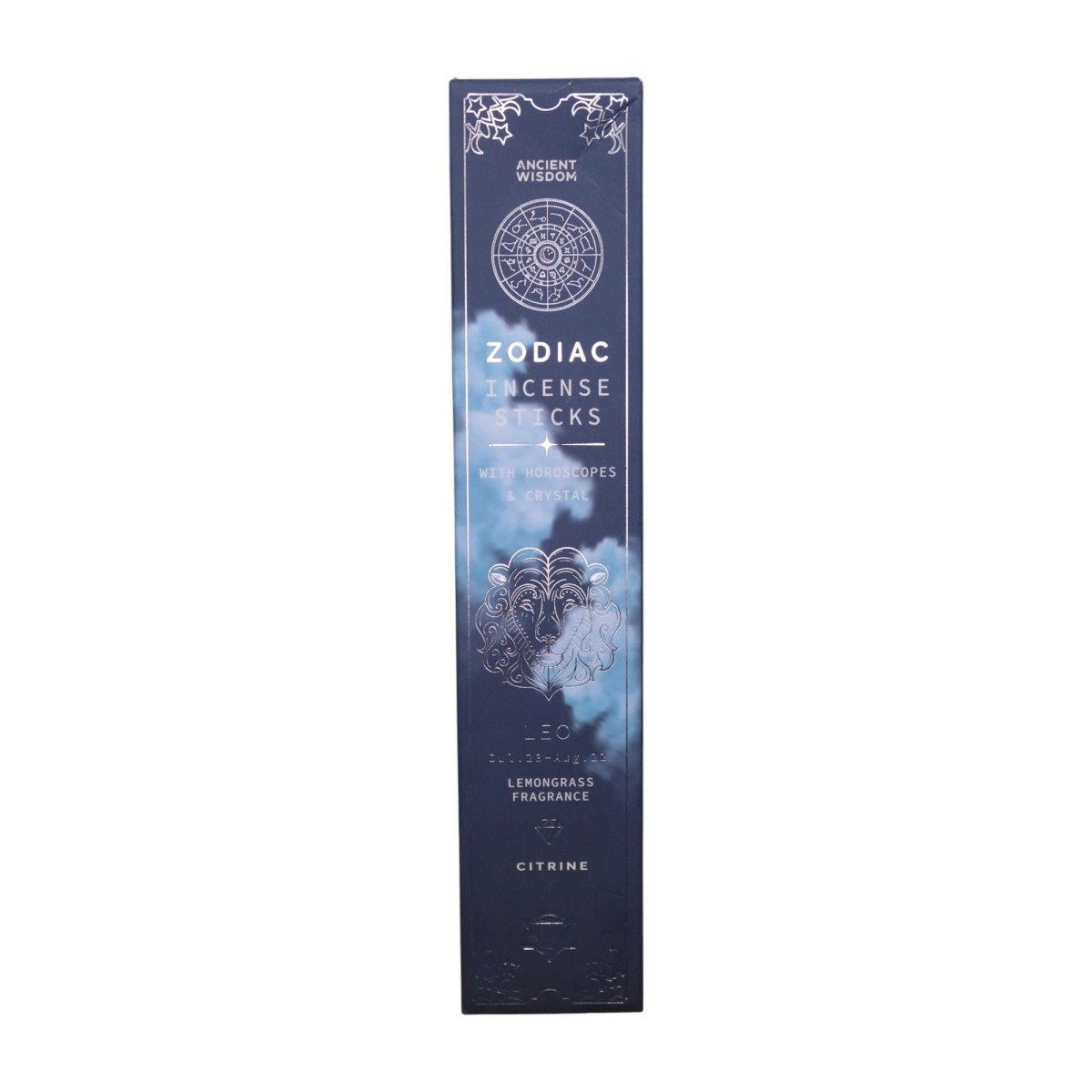 Lemongrass Zodiac Gemstone Crystal Incense - LeoZodiac Crystal Scents IncenseHeart Notes