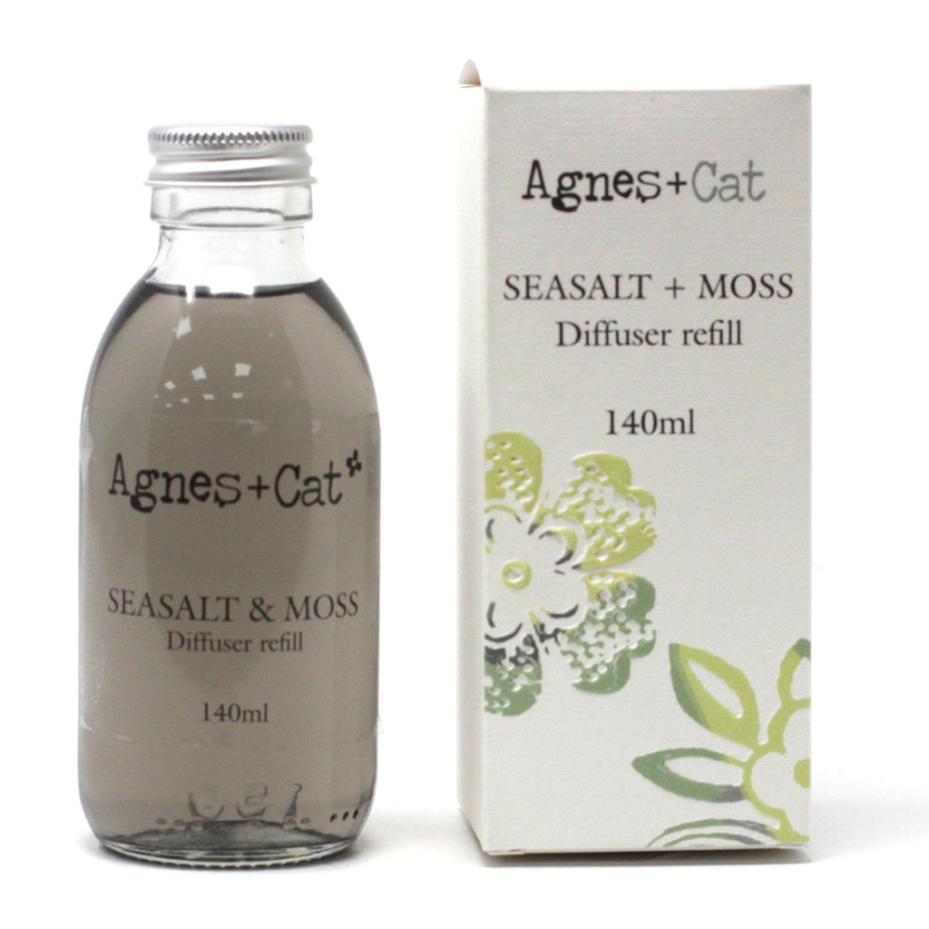 Agnes + Cat Reed Diffuser Refill - Seasalt and Moss 150ml