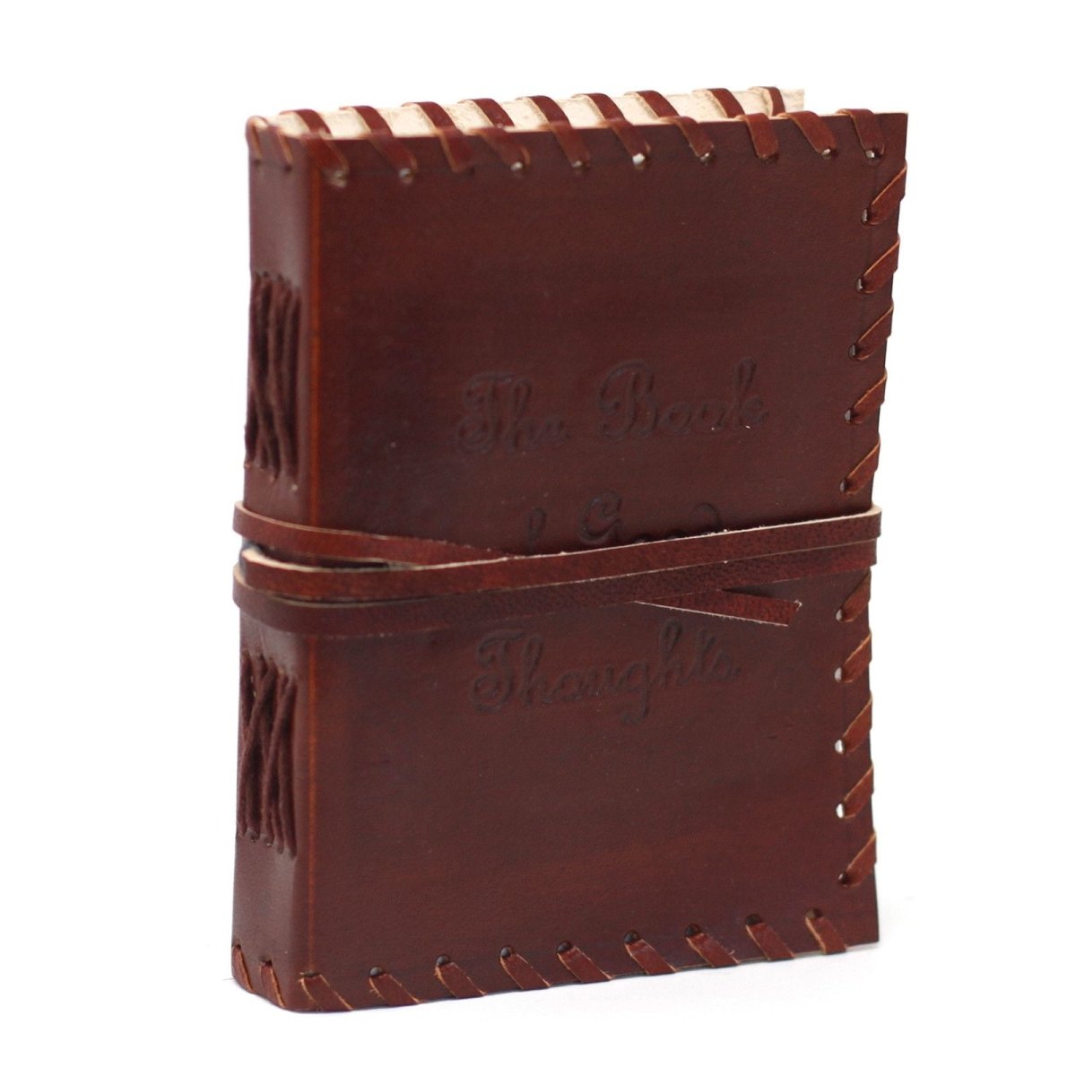 Leather Book of Thoughts with Wrap Notebook (6x4")Leather Notebooks – Vintage Style JournalsHeart Notes
