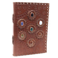 Leather Chakra Stone Notebook (6x9")Leather Notebooks – Vintage Style JournalsHeart Notes