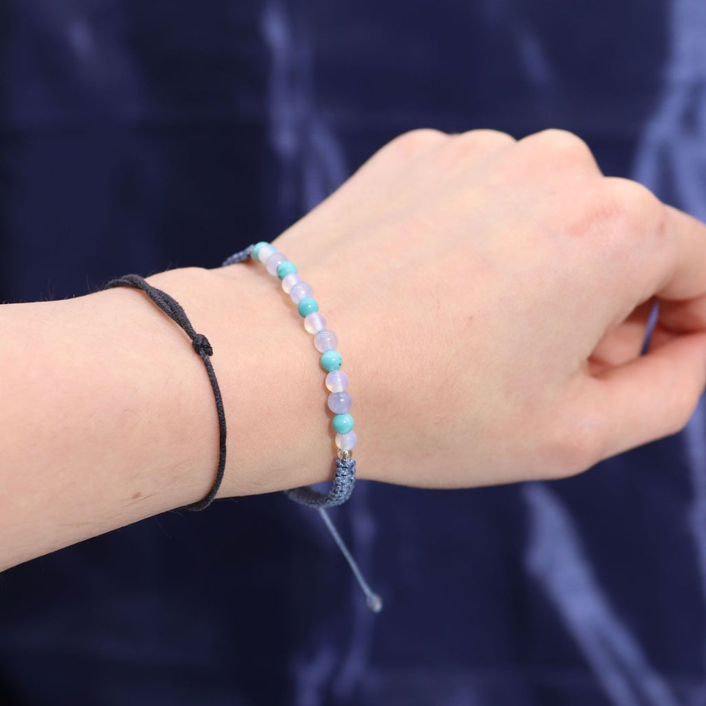Zodiac Crystal Candle with Gemstone Bracelet - PiscesZodiac Crystal Candles with Gemstone BraceletHeart Notes