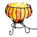 Low Salt Rock Brazier, Pink Salt Chunks, Cable & BulbSalt Rock Brazier SetsHeart Notes