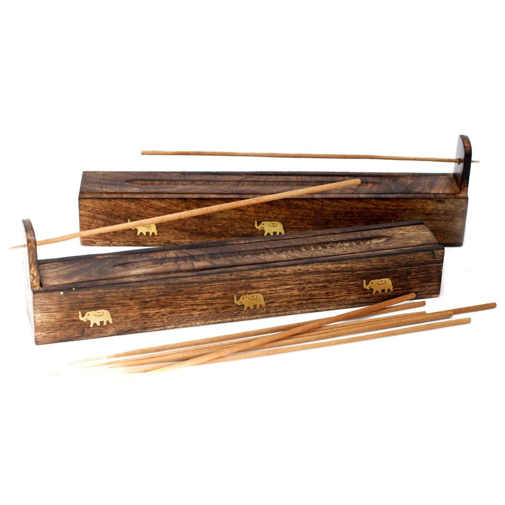 Mango Wood Incense Box - AssortedIncense HoldersHeart Notes