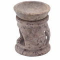 Small Soapstone Oil Burner 8cm - Three Moon PentagonSoapstone Oil BurnersHeart Notes