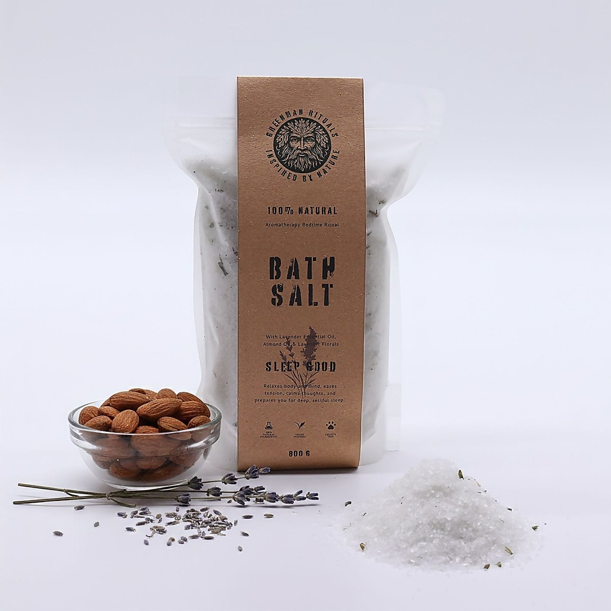 Greenman Rituals Lavender Aromatherapy Epsom Bath Salt – Sleep GoodGreenman Rituals Bath SaltsHeart Notes