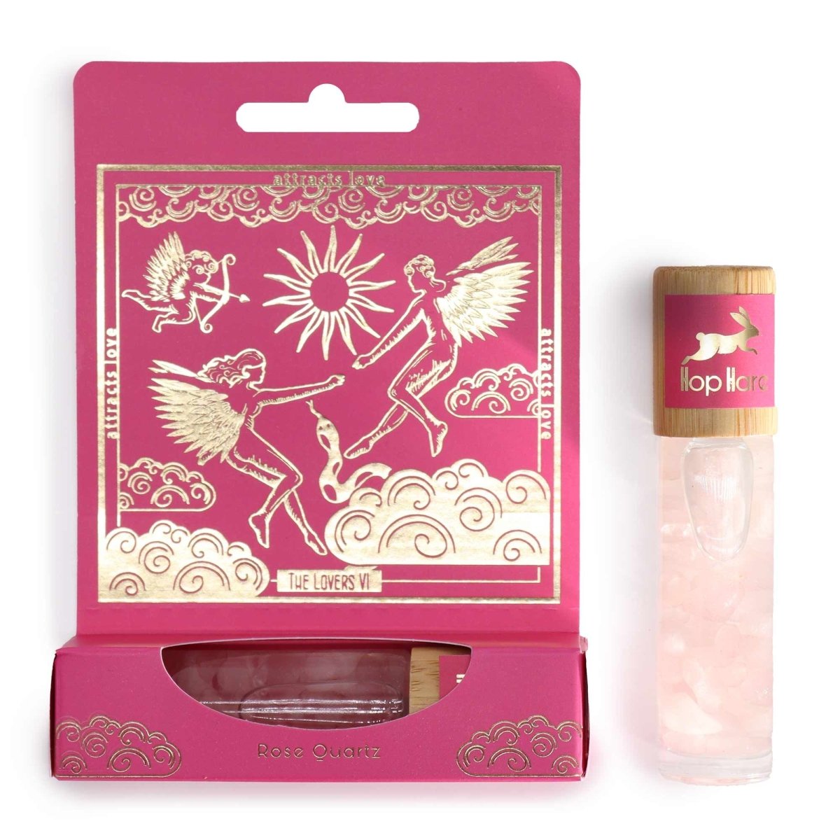 HH Tarot Roll On - The LoversHop Hare Essential Oil Gemstone Roll OnHeart Notes