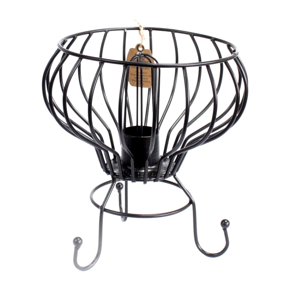 Low Industrial Iron Lamp, Cable and BulbSalt Rock Brazier SetsHeart Notes