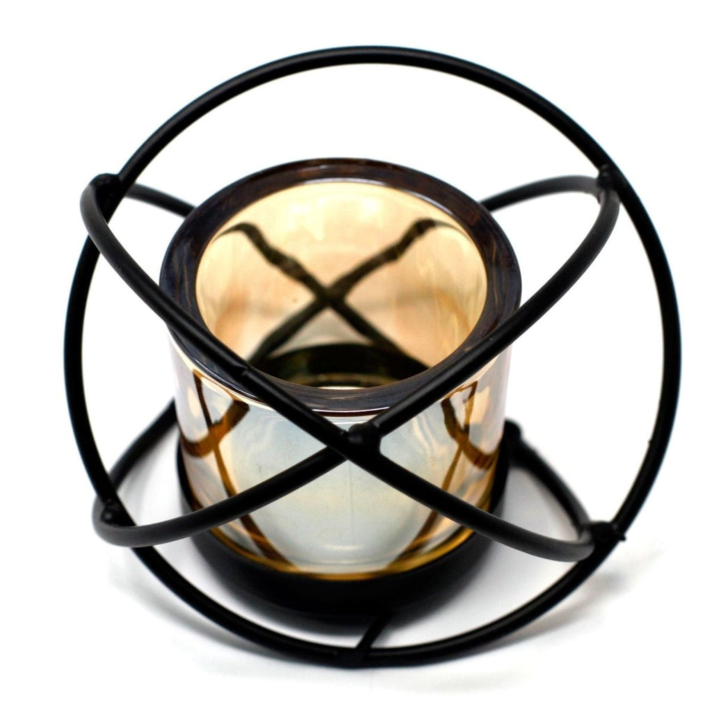 Centrepiece Iron Votive Candle Holder - 1 Cup Single BallCenterpiece Iron Votive Candle HoldersHeart Notes