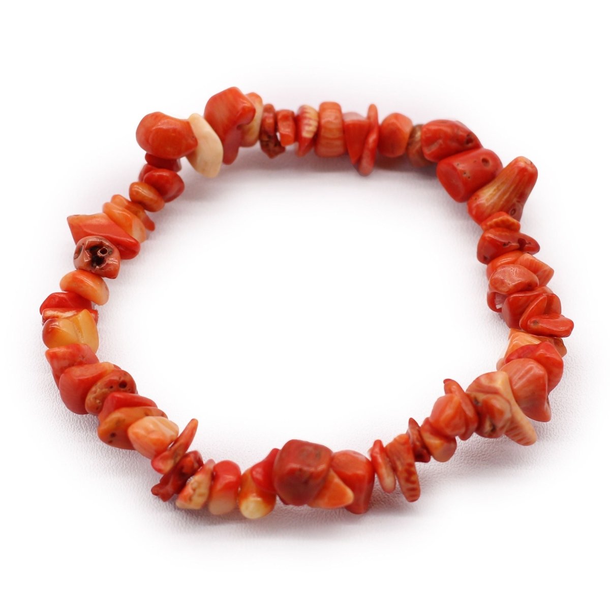 Chipstone Bracelet - Orange JasperChip Stone BraceletsHeart Notes