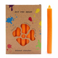 Solid Colour Dinner Candle Set - Pack of 21 - Rustic MangoSolid Colour Dinner Candle SetHeart Notes