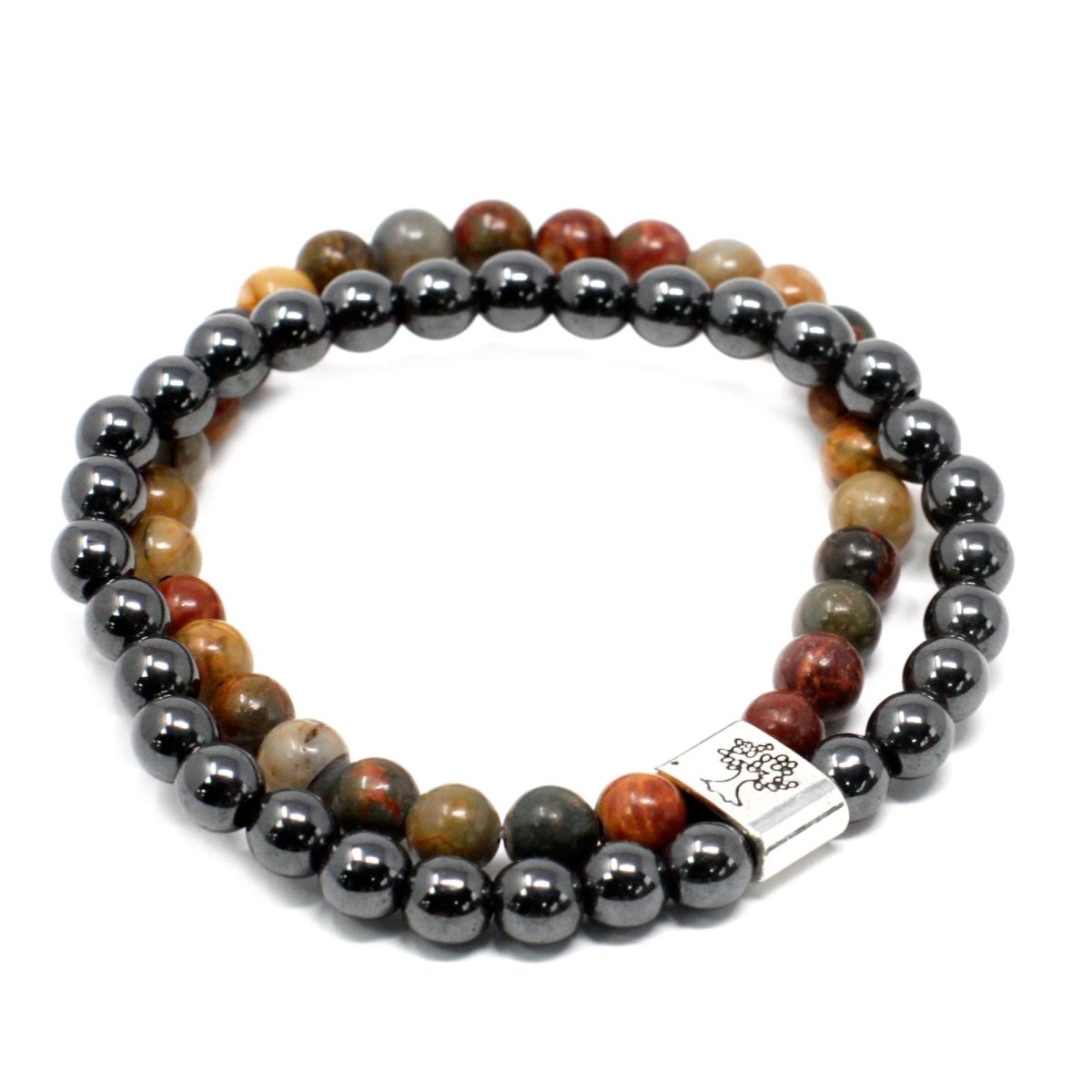 Magnetic Gemstone Bracelet - Picasso JasperMagnetic Gemstone BraceletsHeart Notes