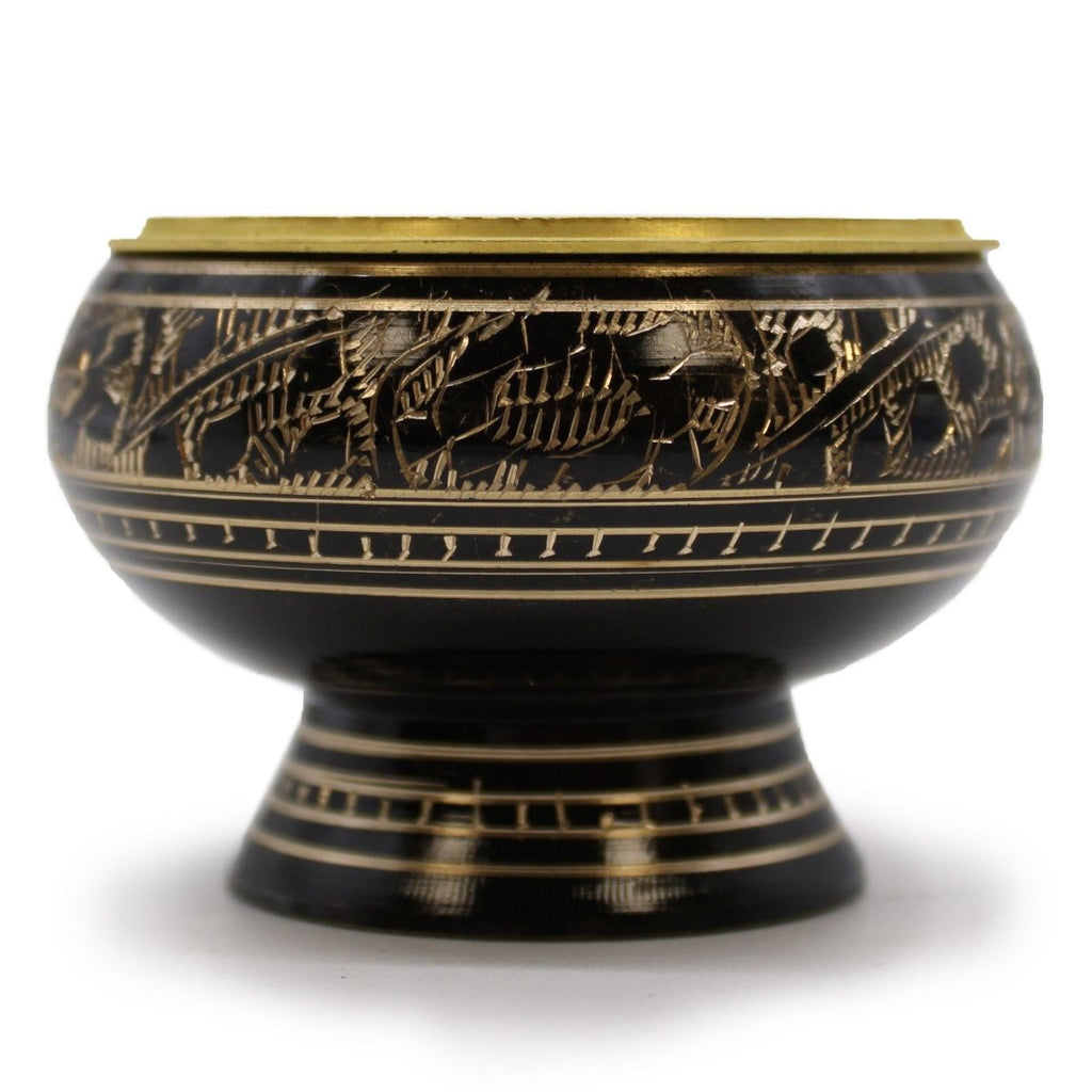 Brass Charcoal BurnerTraditional Brass Incense BurnersHeart Notes