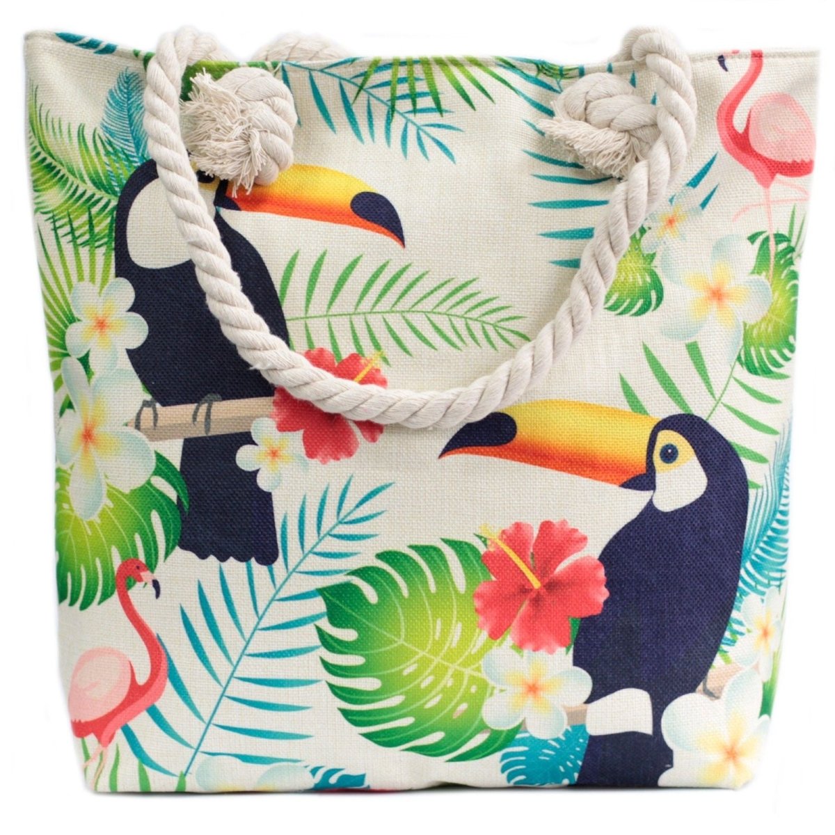Rope Handle Bag - Tropical ToucanClassic Rope Handled BagsHeart Notes