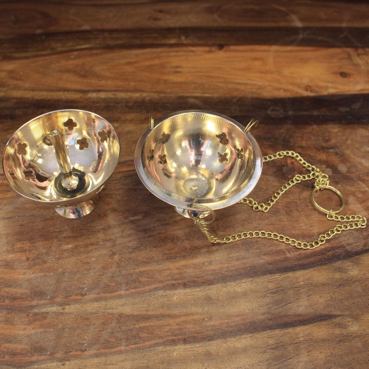 Hanging Brass Incense BurnerTraditional Brass Incense BurnersHeart Notes