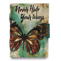 Leather "Never Hide Your Wings" Deckle - edge Notebook (7x5")Leather Notebooks – Vintage Style JournalsHeart Notes