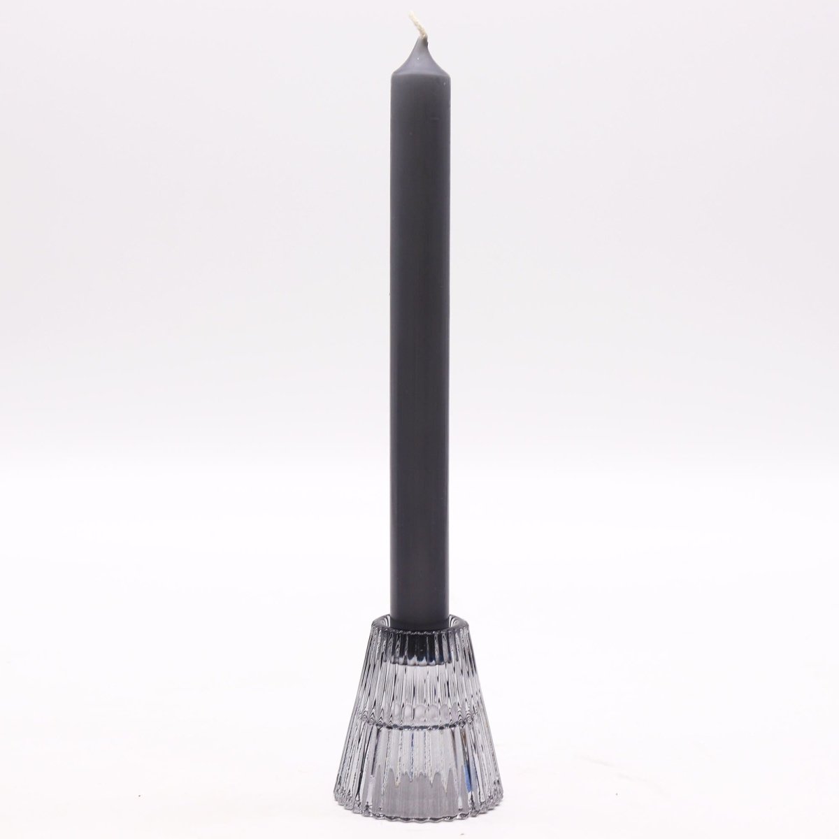 Flip Dinner Candle / Tealight Holder - Midnight GreyGlass Candle Holders & JarsHeart Notes