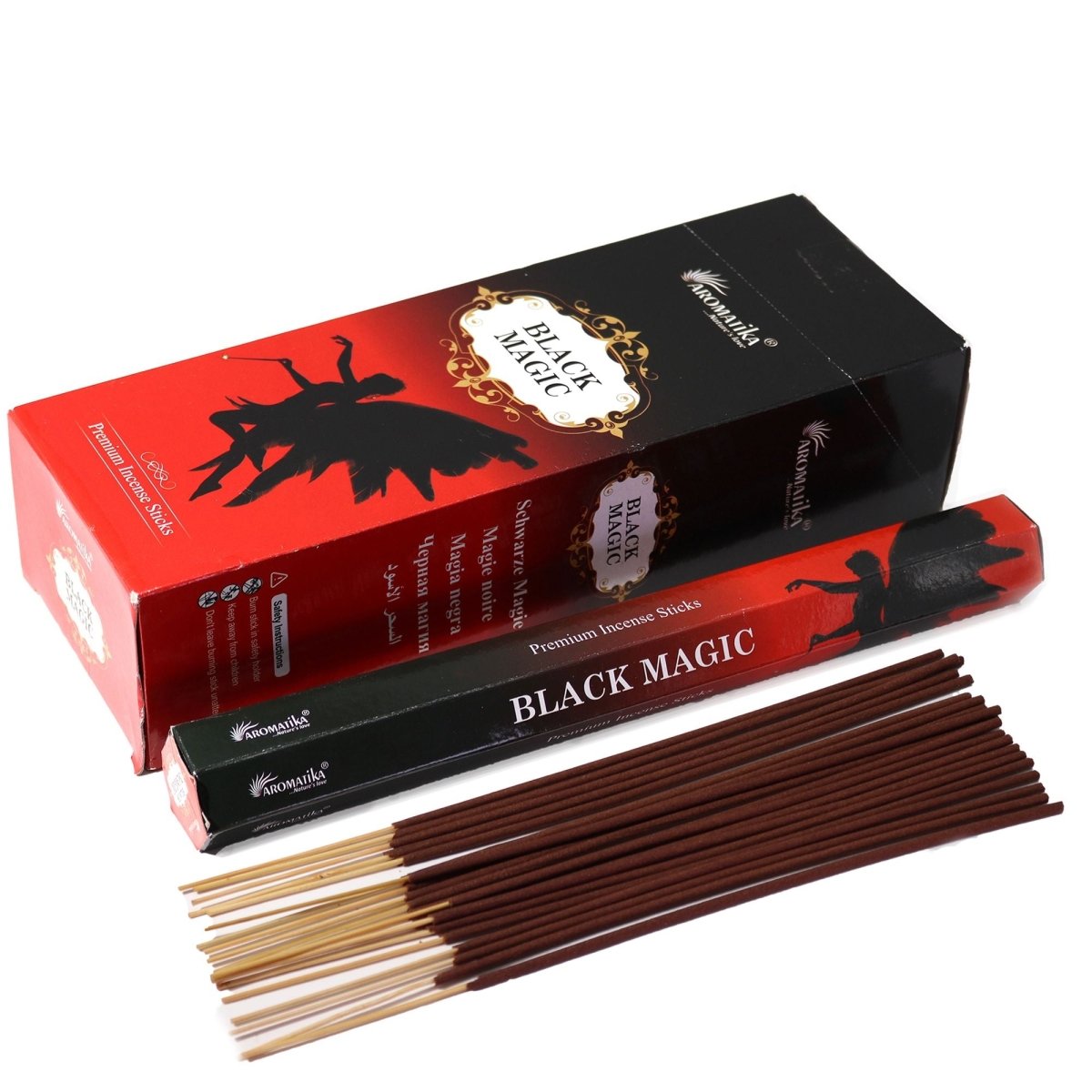 Aromatika Charcoal Free Hex Incense - Black MagicAromatika Charcoal Free Hex Incense SticksHeart Notes