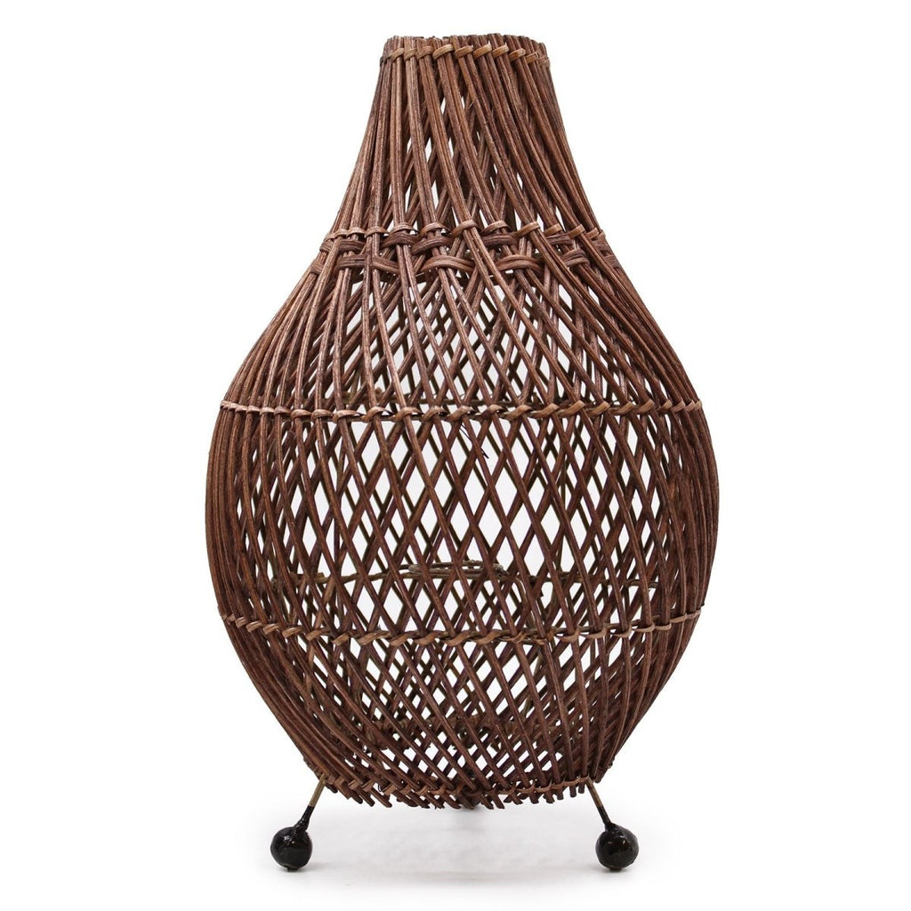 Rattan Table Lamps - Dark BrownRattan Table LampsHeart Notes