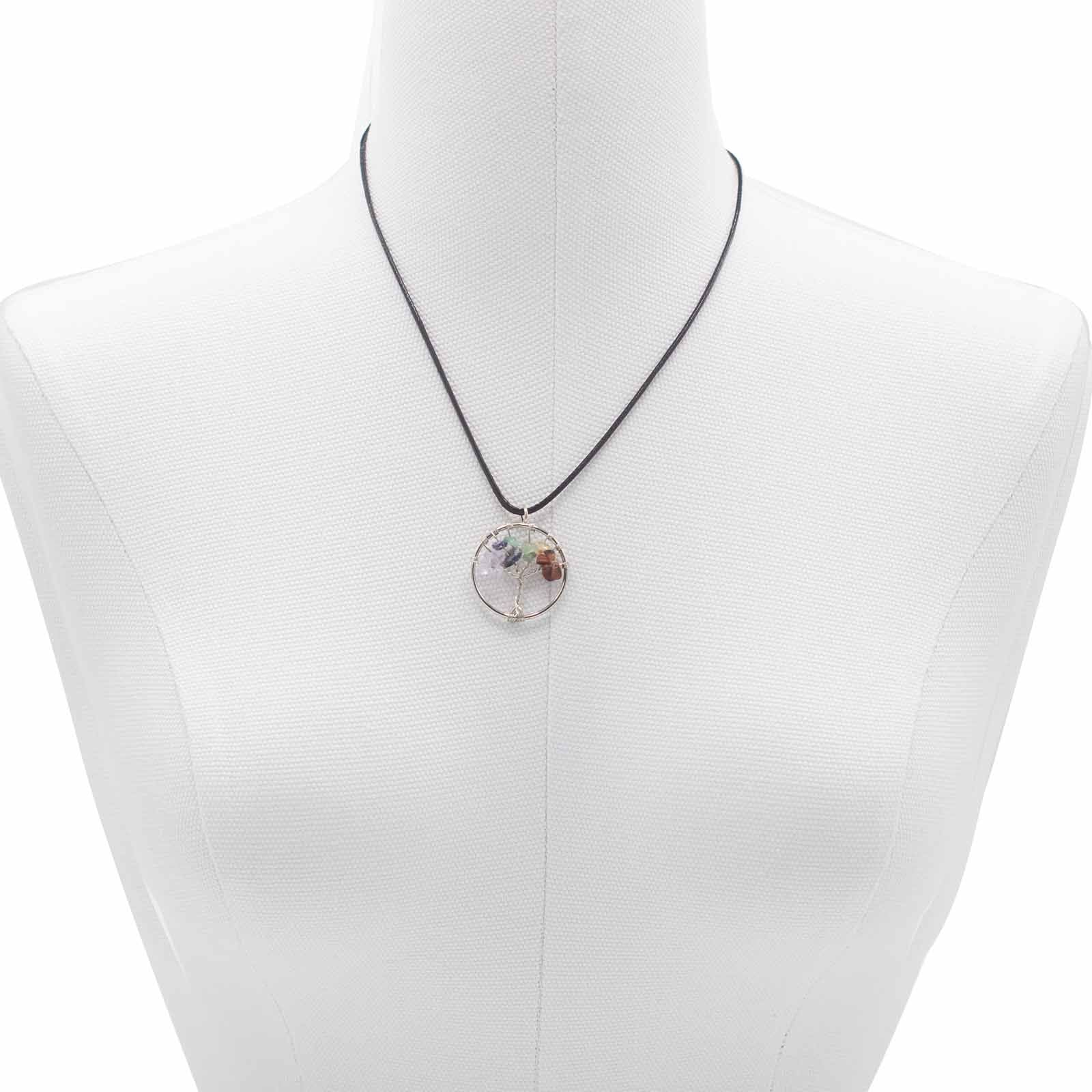 Tree of Life Pendant - ChakraGemstone Pendants - Tree of LifeHeart Notes