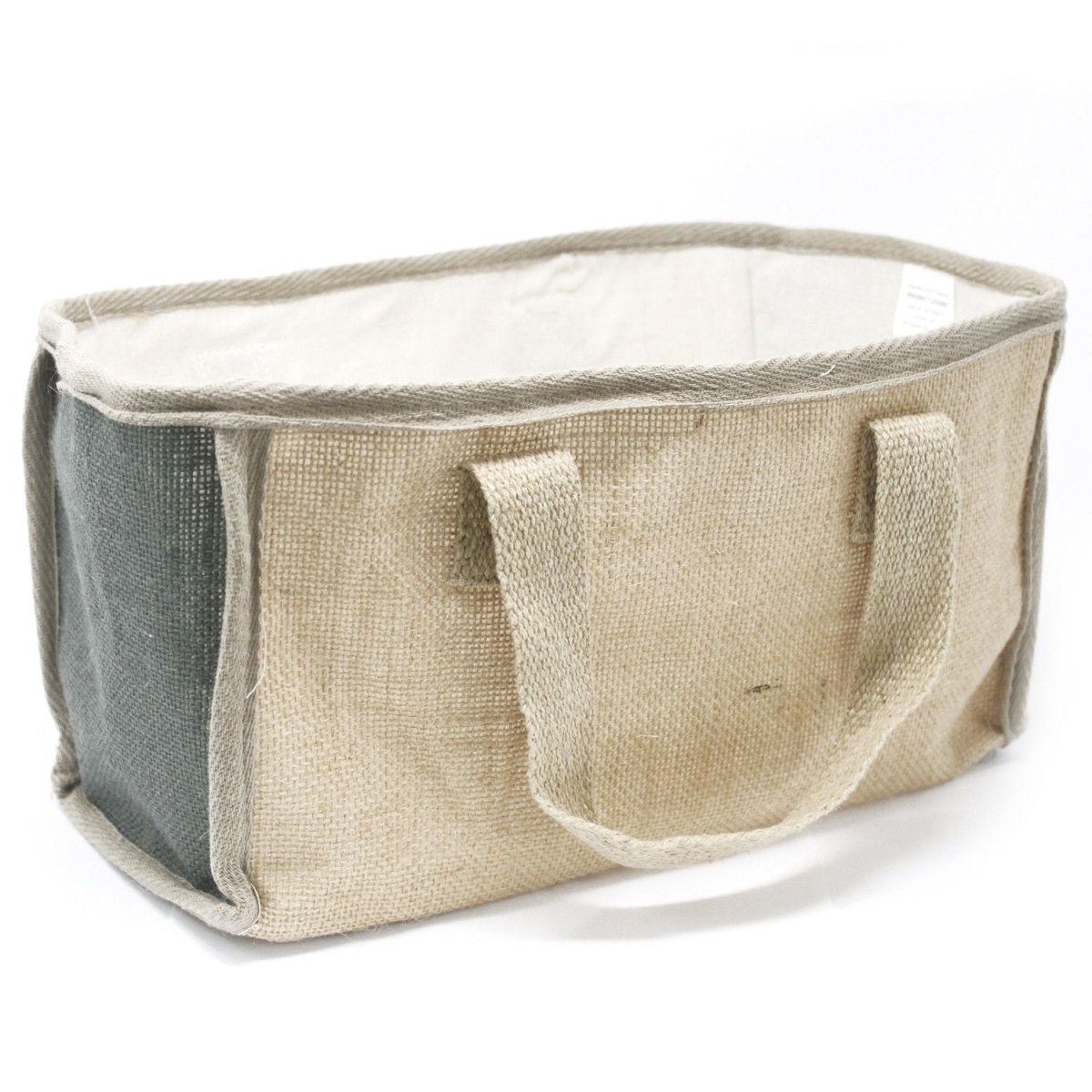 Large Basket Bag - 33x18x20cm - CharcoalStacking Natural Jute BasketsHeart Notes