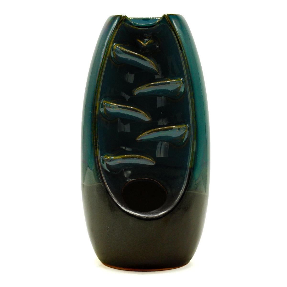 Backflow Incense Burner - Serine Oval CascadeBackflow Incense BurnerHeart Notes