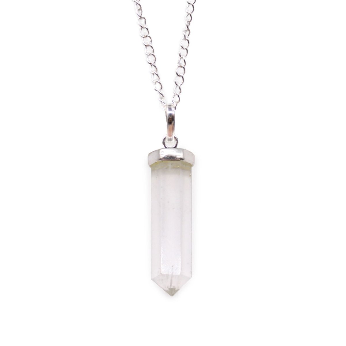 Gemstone Classic Point Pendant - Rock QuartzGemstone Pendant JewelleryHeart Notes