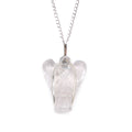 Gemstone Guardian Angel Pendant - Rock QuartzGemstone Pendant JewelleryHeart Notes