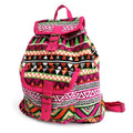 Jacquard Bag - Pink BackpackJacquard Nepal Style BagsHeart Notes