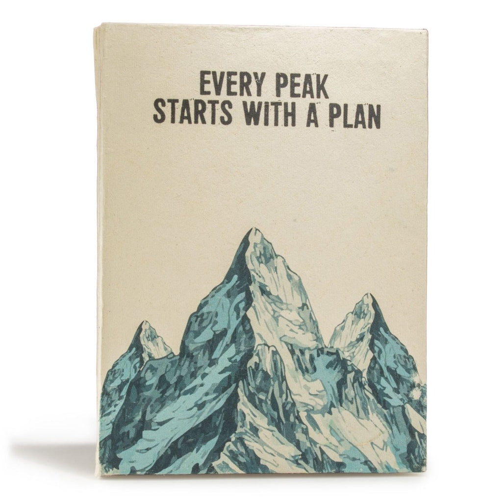 Lokta Inspiration Notebook – Every Peak – Large (21x15cm) – 45 Leaves – Includes BookmarkLokta Paper NotebooksHeart Notes
