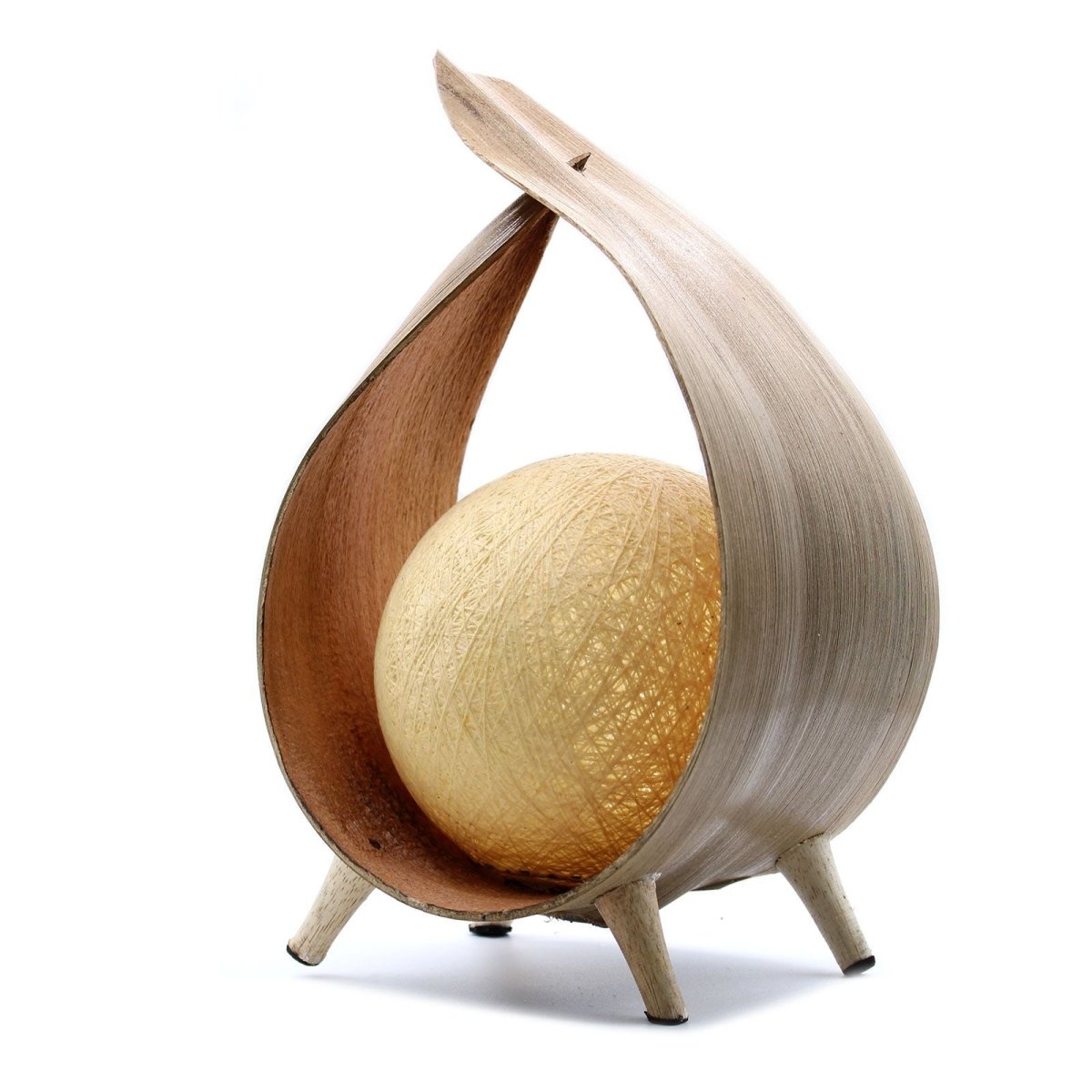 Natural Coconut Lamp - Natural WrapoverNatural Coconut LampHeart Notes