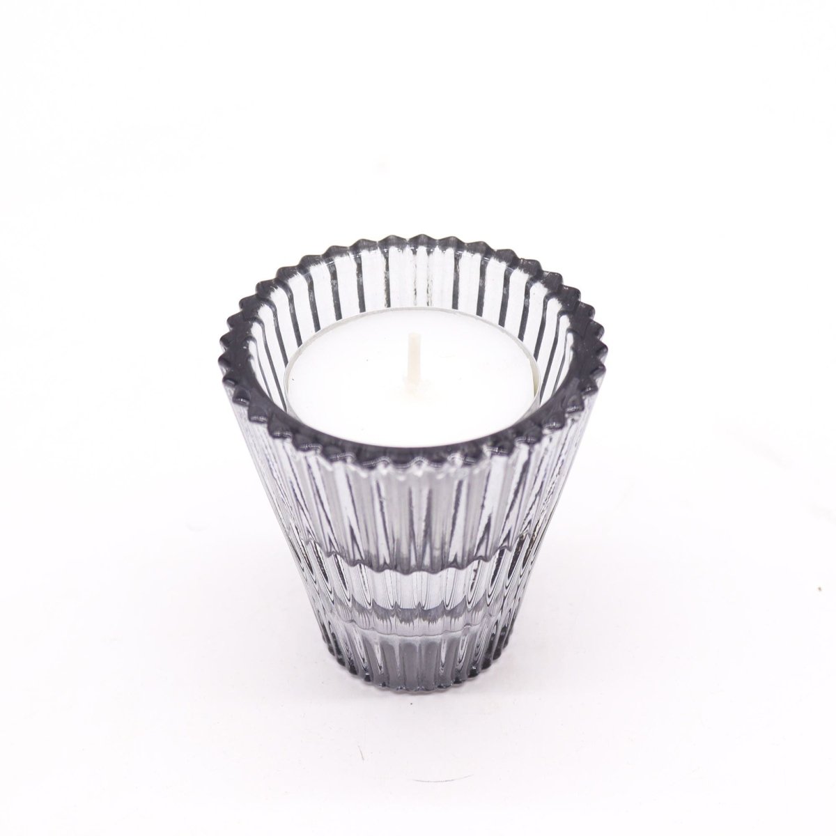 Flip Dinner Candle / Tealight Holder - Midnight GreyGlass Candle Holders & JarsHeart Notes