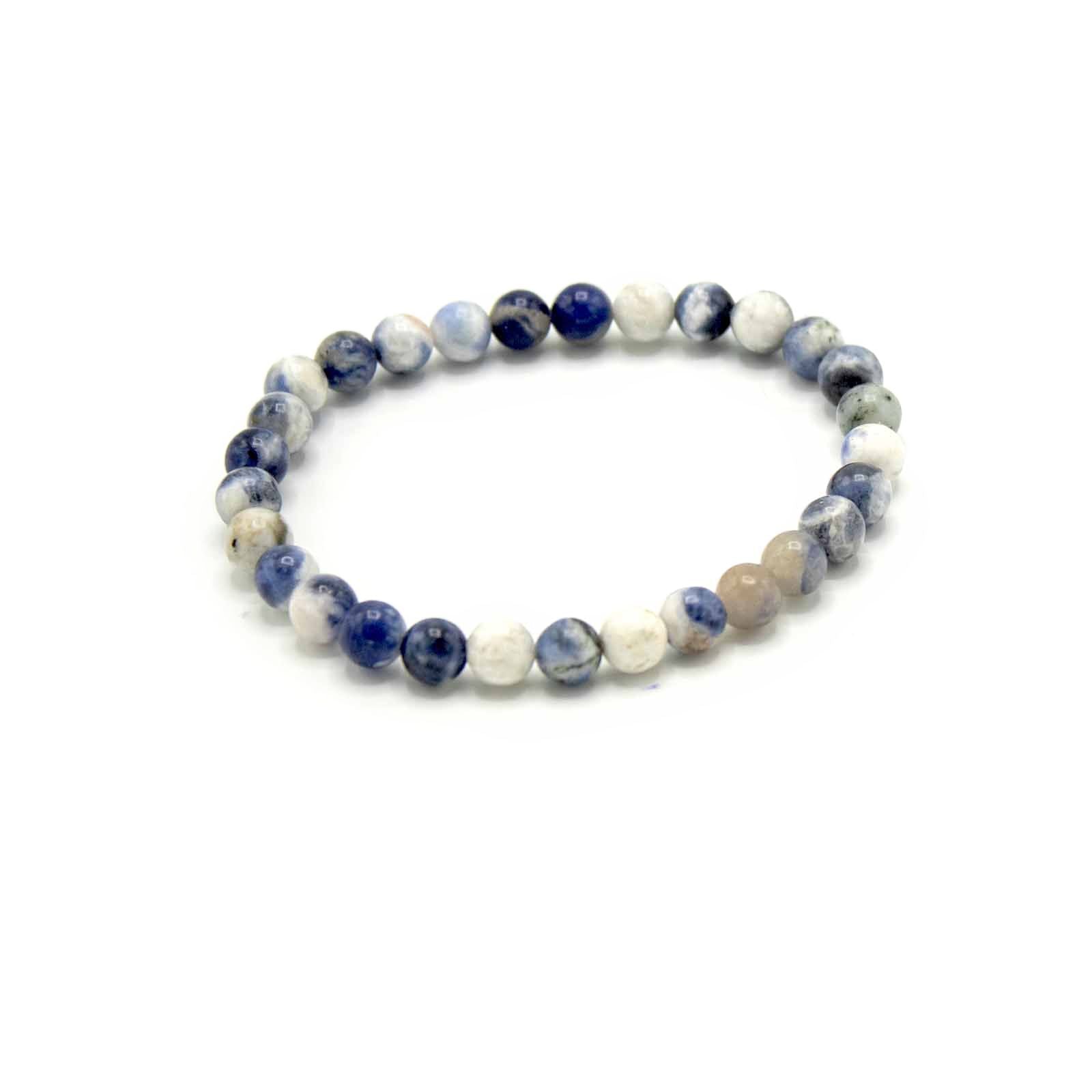 Gemstone Manifestation Bracelet - Sodalite - TruthGemstone Bracelets for ManifestationHeart Notes