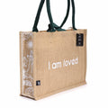 Hop Hare Jute Big Bag - I am LovedHop Hare Jute BagHeart Notes