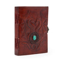Two Dragons – Esoteric Notebook – Antique Grey – 200 pages – 17.5x12.5x3cmLeather Notebooks – Vintage Style JournalsHeart Notes