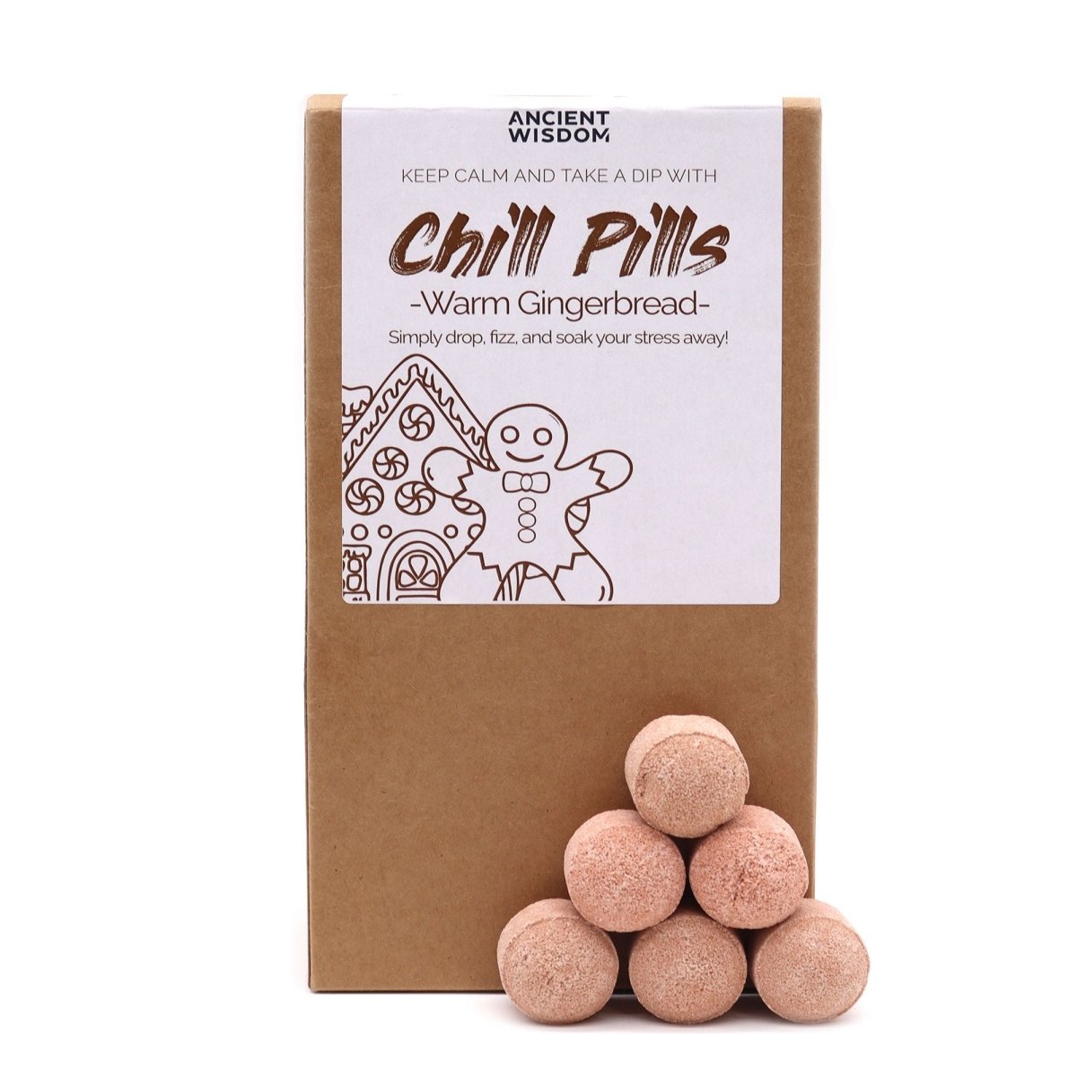 Chill Pills Gift Pack 350g - Warm GingerbreadChill Pill Gift PacksHeart Notes