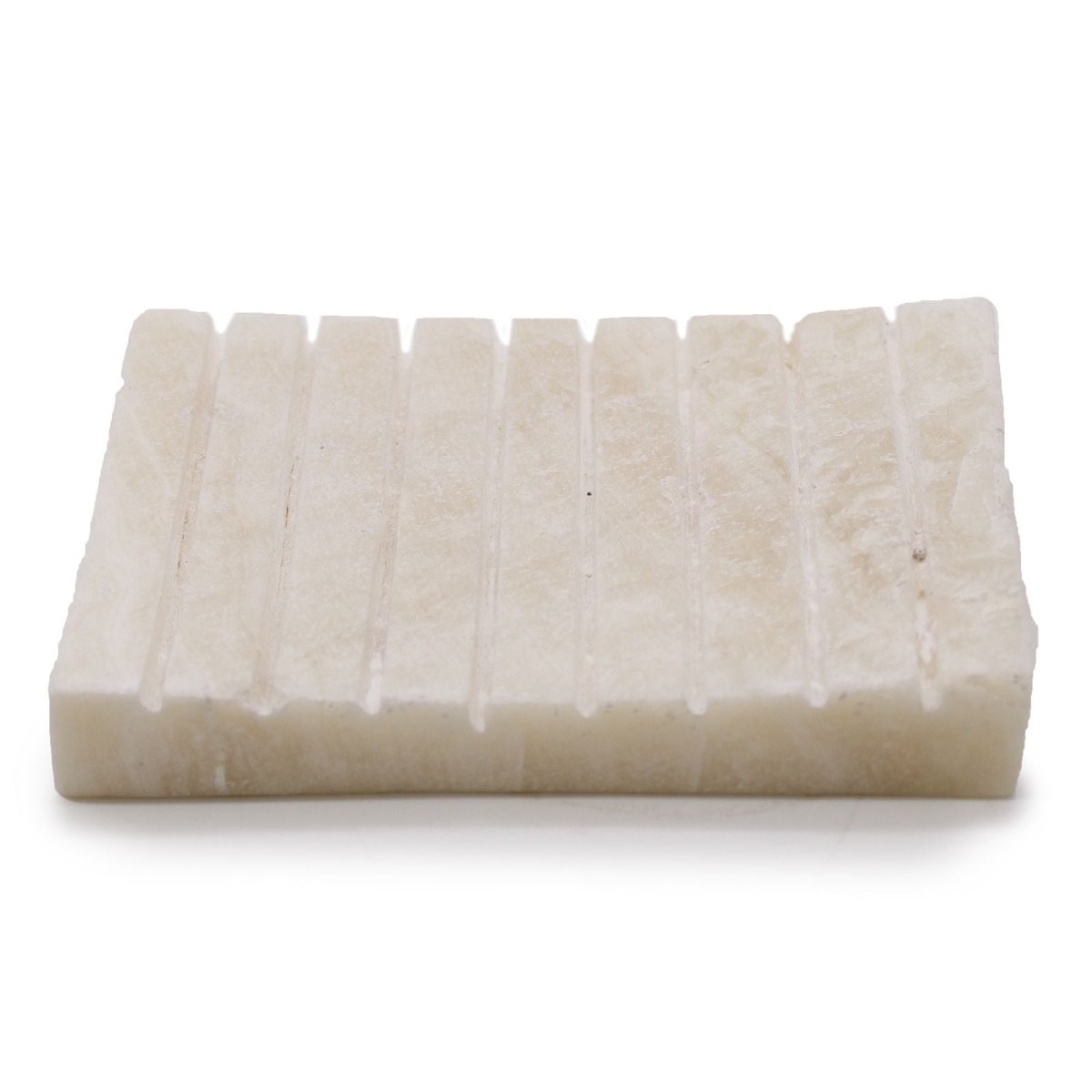 White Onxy Ridged Soap DishStone Soap DishesHeart Notes
