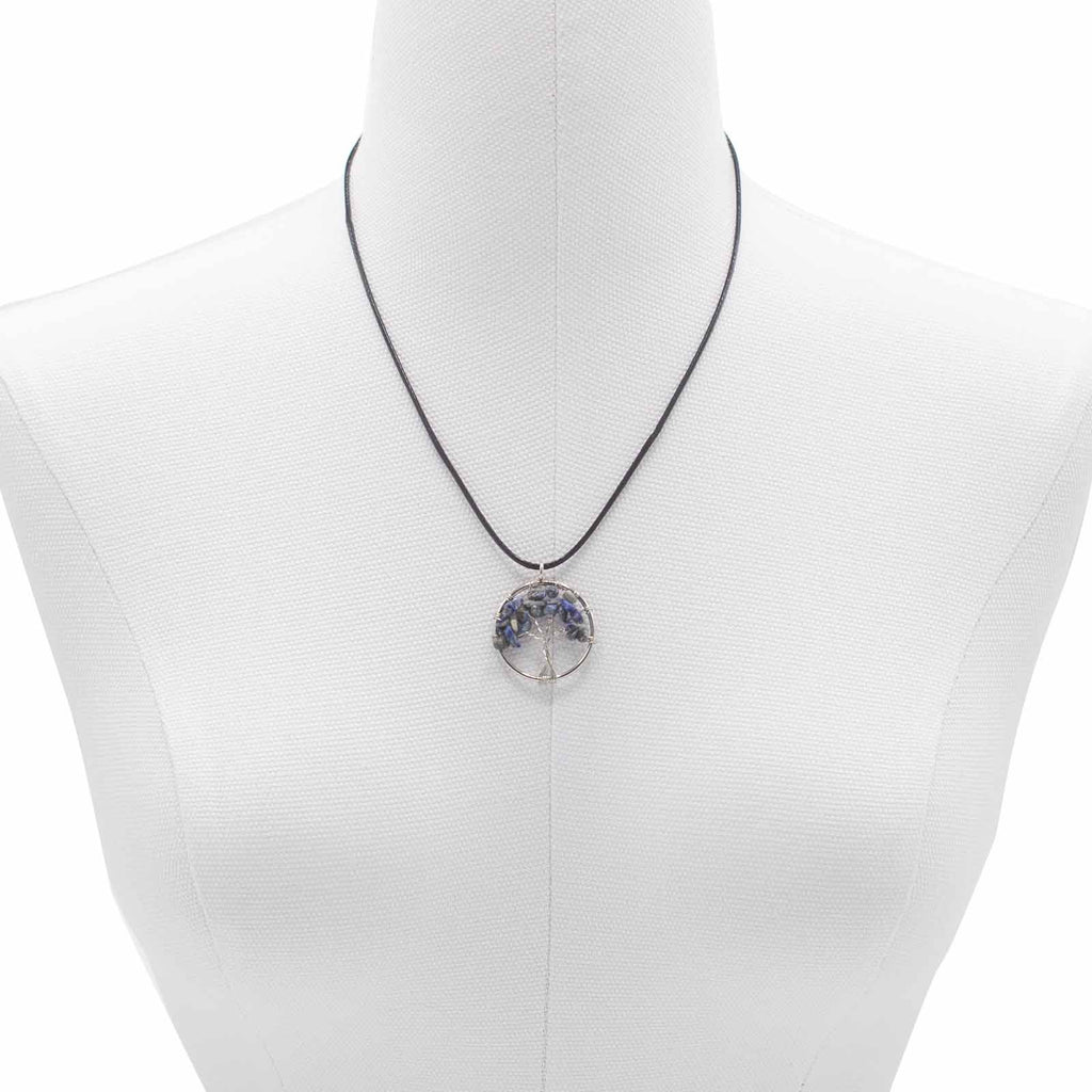 Tree of Life Pendant - SodaliteGemstone Pendants - Tree of LifeHeart Notes