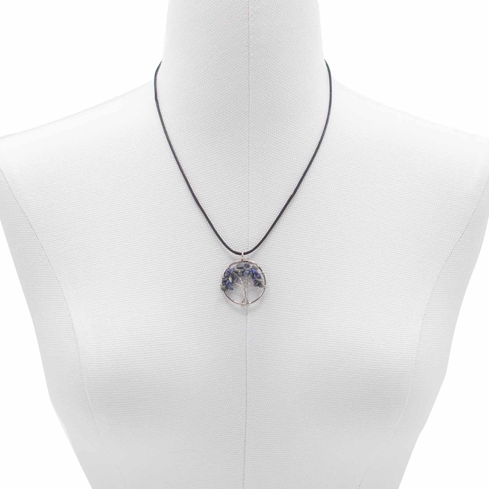 Tree of Life Pendant - SodaliteGemstone Pendants - Tree of LifeHeart Notes
