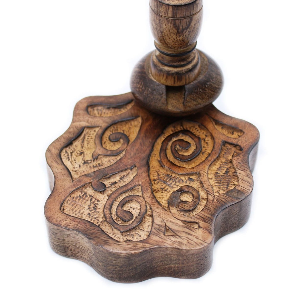 Sm Mango Wood Backflow Burner - Tree of LifeMango Wood Backflow BurnerHeart Notes