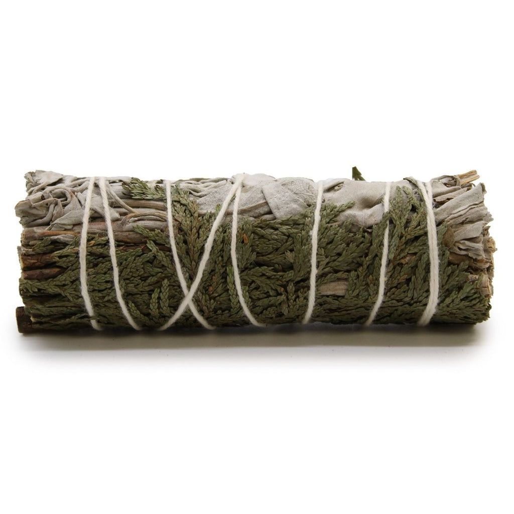 Smudge Stick - White Sage & Cedar 10cmSmudge Sticks - individually wrappedHeart Notes