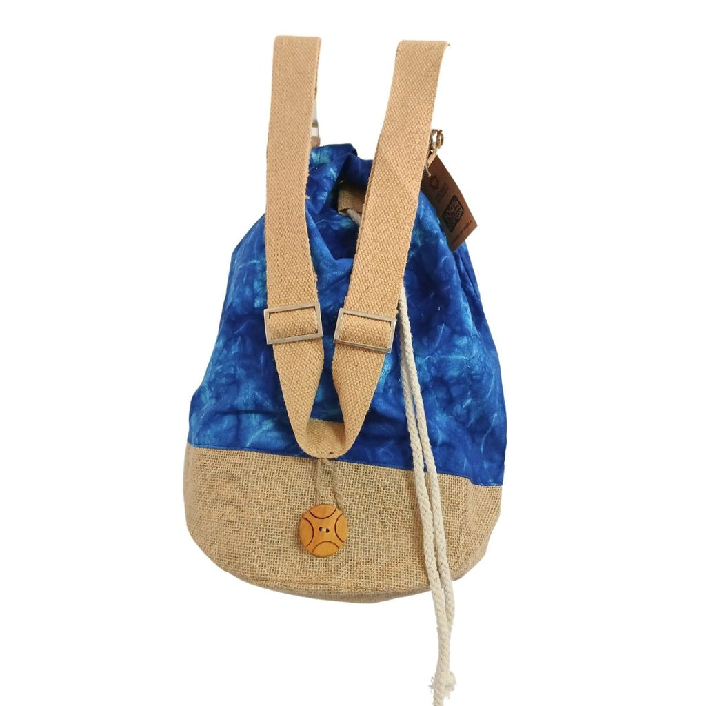 All Natural Backpack - Blue Stonewash - MandalaAll Natural BackpacksHeart Notes