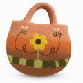 Sun Flower & Bees Felted BagFelted BagsHeart Notes