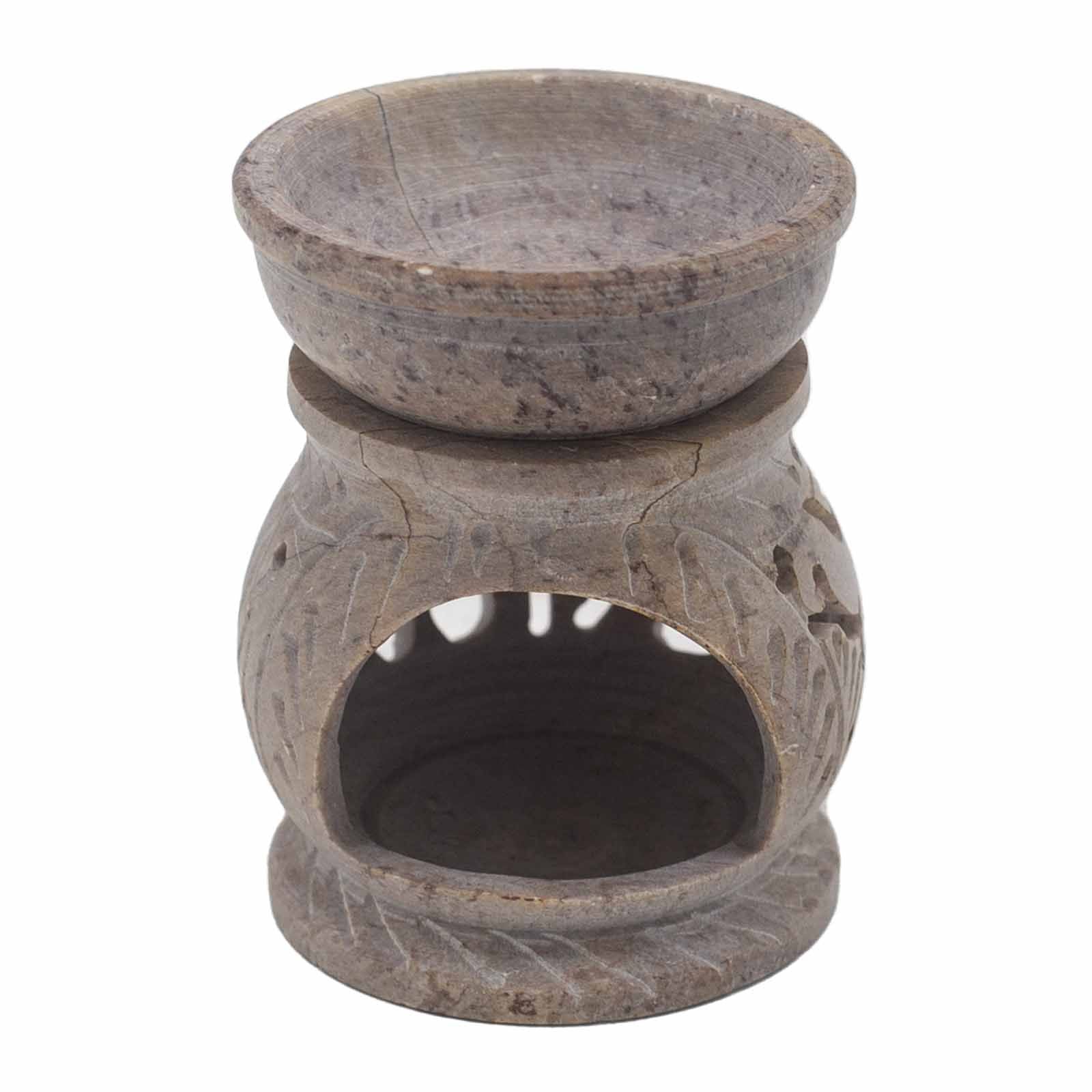 Small Soapstone Oil Burner 8cm - ElephantSoapstone Oil BurnersHeart Notes