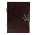 Leather World Map & Stitching Notebook (7x5")Leather Notebooks – Vintage Style JournalsHeart Notes
