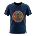 Nomad Sari Stonewashed Cotton T-Shirt - Stay Wild Moon Child - Blue - Medium
