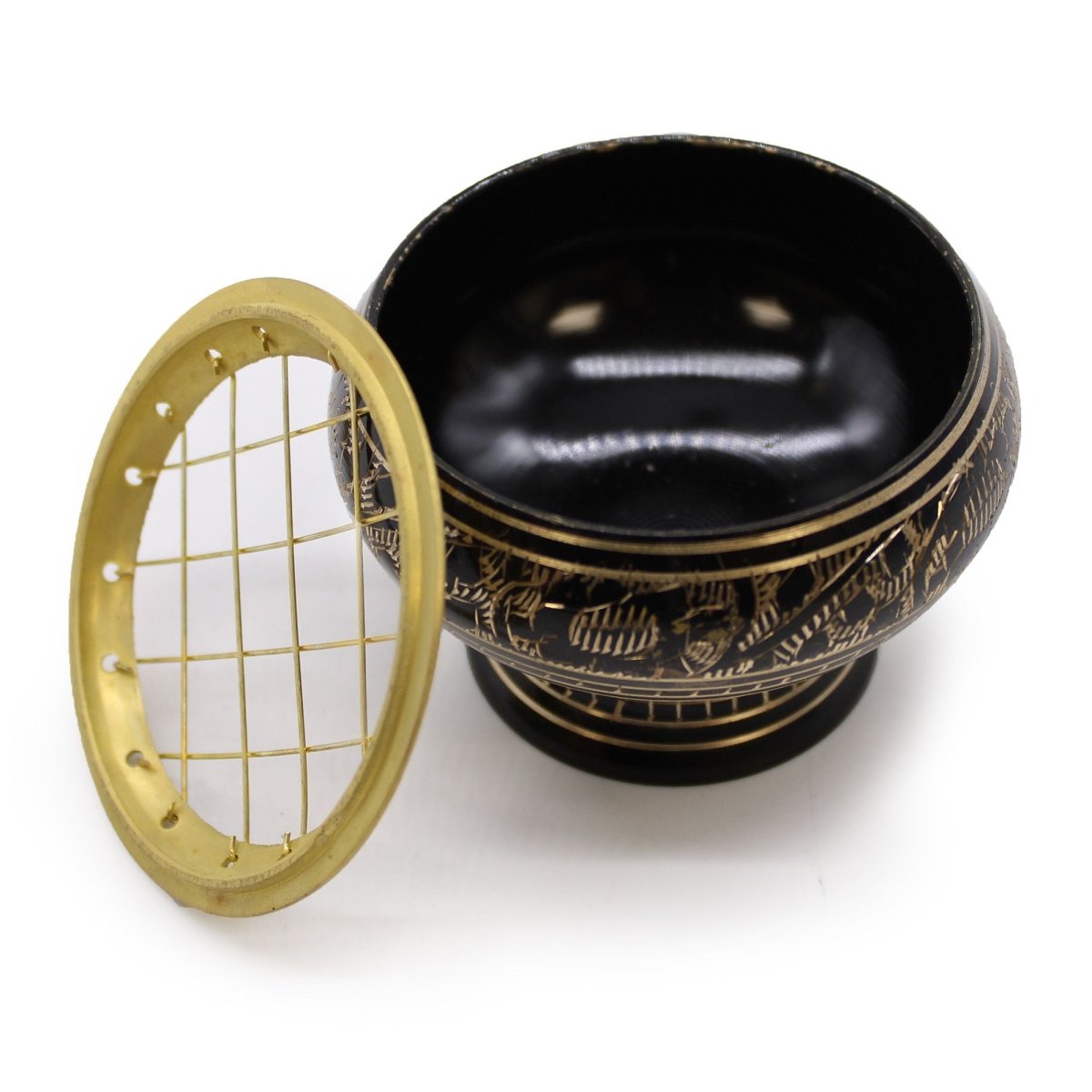 Brass Charcoal BurnerTraditional Brass Incense BurnersHeart Notes