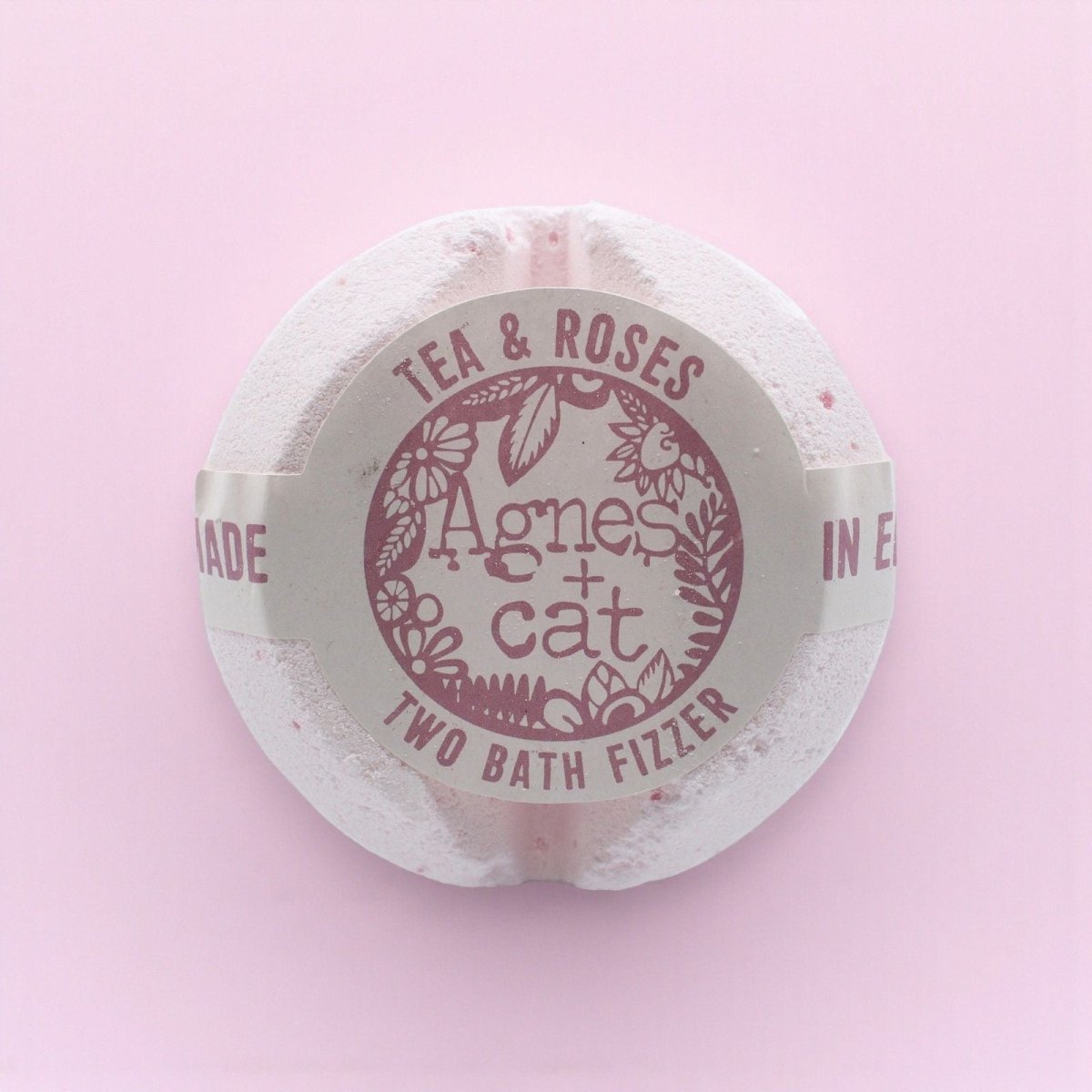 Agnes + Cat Bath Fizzer - Tea and RosesAgnes + Cat Bath FizzersHeart Notes