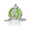 Aromatherapy Diffuser Necklace - Hand of Fatima 30mmAromatherapy Diffuser NecklacesHeart Notes
