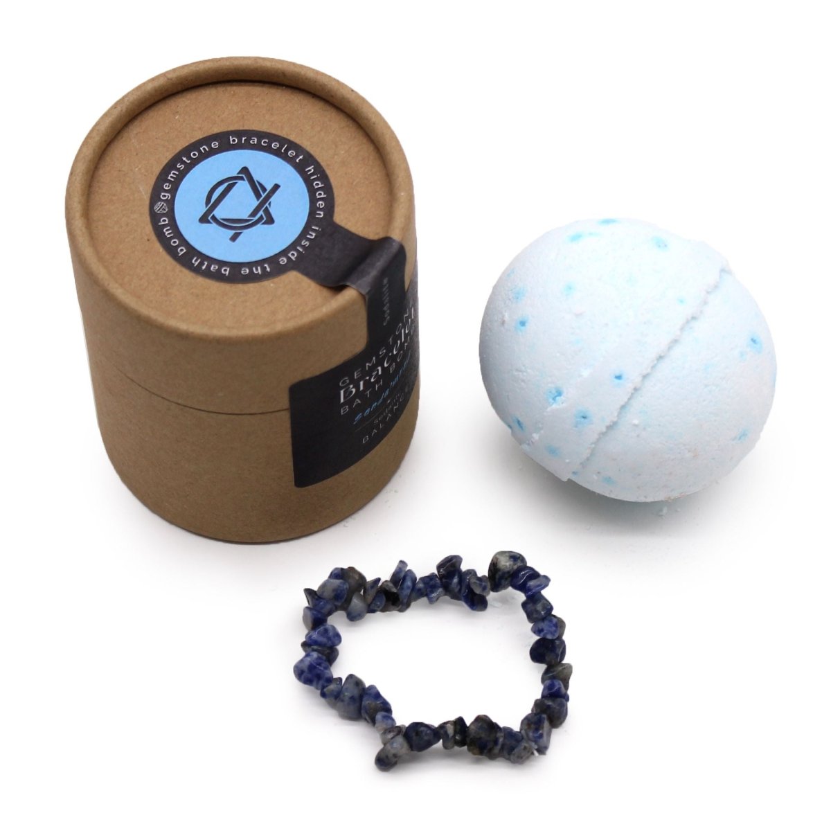 Sodalite Gem Bracelet Bath BombGemstone Bracelet Bath BombHeart Notes